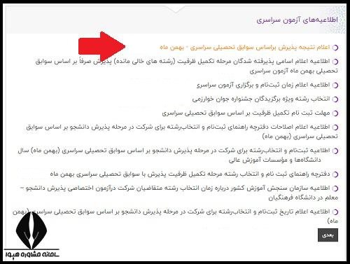 زمان اعلام نتایج دانشگاه علمی کاربردی 1404
